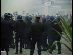 FRANCE: NICE: EU LEADERS SUMMIT: CLASHES (V) News Clip