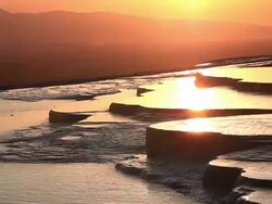 Pamukkale (Cotton Castle) Stock Footage