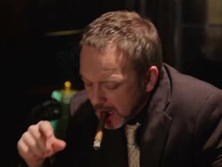 Smoking Cigar Stock Footage