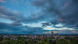 Portland Above Downtown Stock Footage