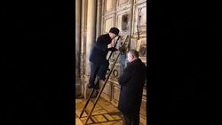 CLEAN : Church at Jesus's traditional burial site reopens after protest News Clip