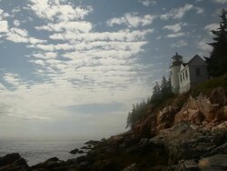 Lighthouse in Maine Stock Footage