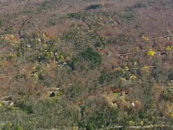 WS ARIEAL View of Small town /Maine, United States Stock Footage