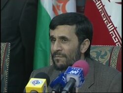 WRAP Ahmadinejad and Rice comment, Israelis in Moscow News Clip