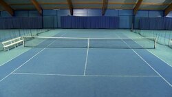 CS Empty Tennis Court Stock Footage
