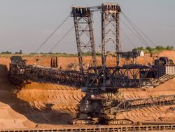 Giant Excavator Stock Footage