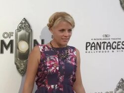 Busy Philipps at The Book Of Mormon Los Angeles Opening Night Stock Footage