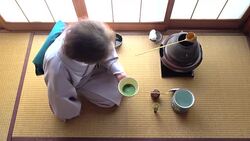 Traditional tea ceremony 'sado' 4 bulk 12/12 -4K- Stock Footage