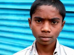 Indian Boy Close up Video Stock Footage