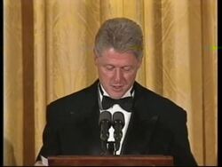 USA: CLINTON HOSTS STATE DINER FOR CZECH PRESIDENT HAVEL News Clip