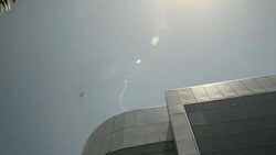 CLEAN : People take shelter in Ashdod after sirens goes off News Clip