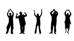 Clapping people Stock Footage