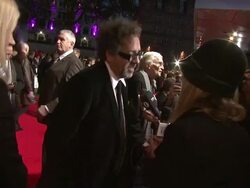 Tim Burton at Gala Night Opening: 'Frankenweenie' Premiere: BFI 56th London Film Festival at Odeon Leicester Square on October 10, 2012 in London, England (Footage by WireImage Video/Getty Images) Stock Footage