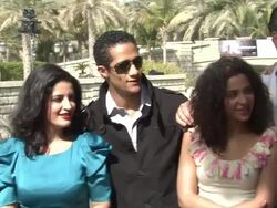 Mohammad Ramadan, Maryhan, Sherif Madour, Sanaa Muzian, Hisham Issawi Stock Footage