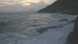 Waves Strongs in the sea Stock Footage
