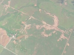 WS AERIAL View of Harmon County / Oklahoma, United States Stock Footage