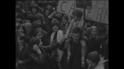 CAN730 BEAT FANS MOB PRIME MINISTER HAROLD WILSON ASKING HIM TO HELP KEEP THE CAVERN CLUB OPEN News Clip