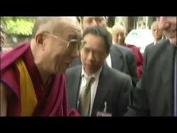 The Dalai Lama Arrives At Westminster  News Clip