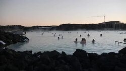 People Swimming in the Blue Lagoon, Iceland News Clip