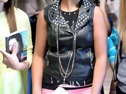 Pattie Mallette greets fans and signs copies of Stock Footage