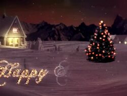HD: Happy Holidays Christmas Greeting Card Stock Footage