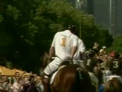 Prince Harry plays in a Polo Match in aid of a charity for AIDS orphans in Africa Stock Footage