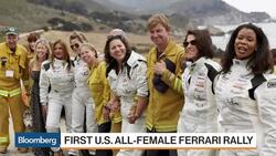 The First All-Female Ferrari Rally in the U.S. News Clip