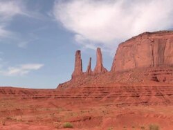 HD: South Rim rock formation Stock Footage