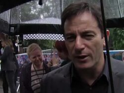 INTERVIEW: Jason Issacs on his earliest Disney memory at the Cars 2 UK Premiere at London England. Stock Footage