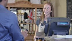 Providing Great Customer Service Stock Footage
