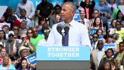 Obama Stumps for Clinton in Pa. Battleground News Clip