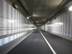 Driving in Tunnel Stock Footage