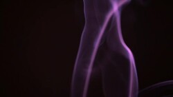 Slow Motion: Smoke pink color Stock Footage