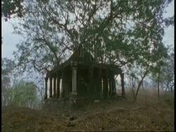 WA Hindu Temple in jungle, Bandhavgarh National Park, India Stock Footage