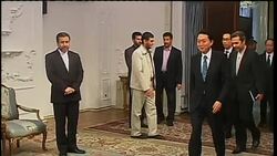 Former Japanese PM visits in attempt to ease nuclear standoff News Clip