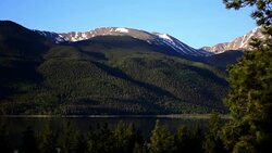 Mount Elbert Shadows Camping and Hiking Summer Fun Colorado Rocky Mountain Evening Stock Footage