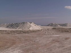 WS View of Gypsum quarry / Agua Amarga, Andalusia, Spain Stock Footage