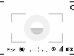 SLR Camera Viewfinder Stock Footage