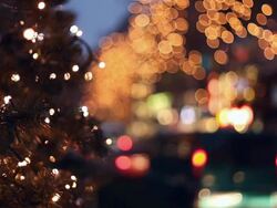 Christmas traffic in the city Stock Footage