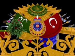 Ottoman coat of arms Stock Footage