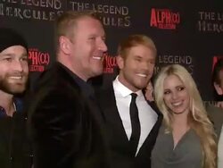 Renny Harlin and Kellan Lutz at The Legend of Hercules Screening Stock Footage
