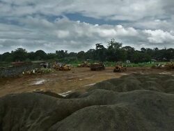 Ebola Case Management Facility ELWA 3 In Monrovia Stock Footage