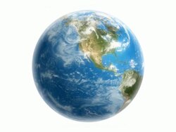 HD - Spinning Globe Against White (Loopable) Stock Footage