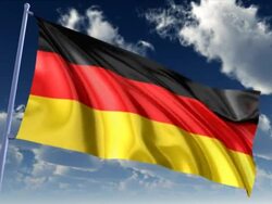 German Flag Stock Footage
