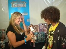 My Scene Fab Faces Dolls Celebrity Retreat Produced by Backstage Creations at the 2006 Teen Choice Awards Stock Footage