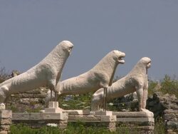 Lions of the Naxians Stock Footage