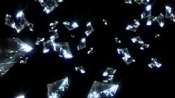 Falling Diamonds Stock Footage