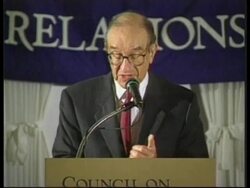 USA: GREENSPAN CAUTIONS FUTURE CRISIS News Clip