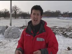 The Red River rose to a daunting 112-year high early Friday and breached one of the dikes fortifying the city of Fargo, North Dakota. News Clip