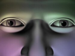 (Loop) Close-up of Man's Face Stock Footage